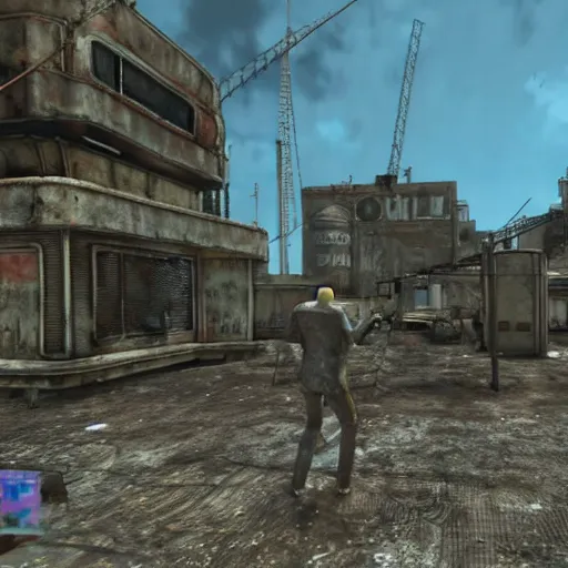 Prompt: Spongebob in Fallout 3, gameplay footage, 8k, very intricate, very detailed,