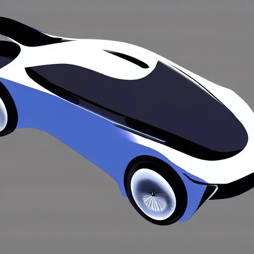 Image similar to 2050 concept of a Ford Focus flying car, concept art, sketch