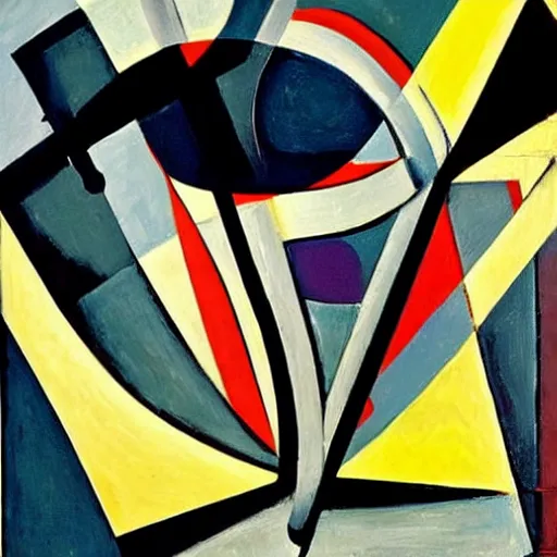 Image similar to by max beckmann curvaceous. the painting is a beautiful example of abstract art. the painting is composed of a series of geometric shapes in different colors. the shapes are arranged in a way that creates a sense of movement & energy. the painting is visually stunning & is sure to provoke thought & conversation.