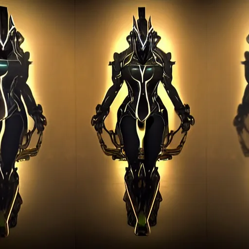 Image similar to photograph of a female warframe made out of mirrors!!!!!!!!!!!!!, the mirrors are reflective, 8k resolution, high detail, ULTRA REALISTIC VFX, reflections