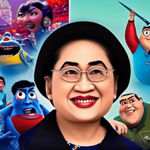 Image similar to Megawati Sukarnoputri in upcoming pixar movie