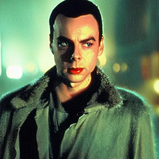 Prompt: Sheldon in Blade Runner