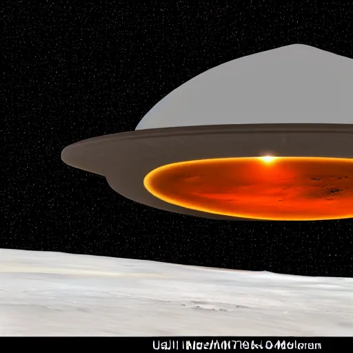 Image similar to ufo in mars medival gae