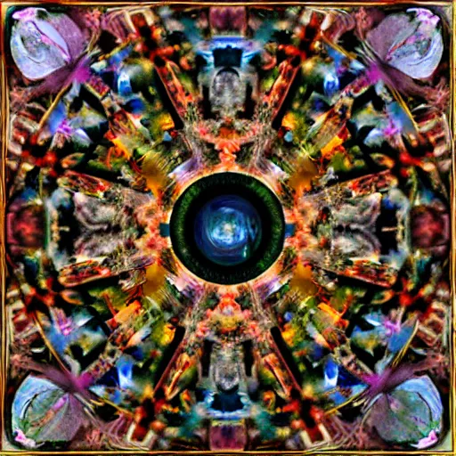 Image similar to an argentic photography by arcimboldo, by georgia o keeffe, by botticelli, by giger, by frank frazetta, by gustave moreau seen through a kaleidoscope, kaleidoscope, broken, nerve system, medical