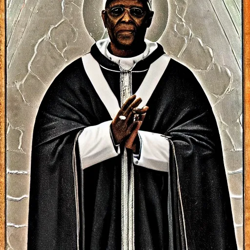 Image similar to black pope francis,