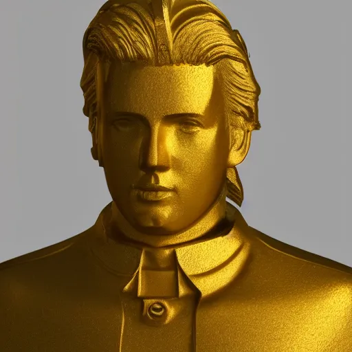 Prompt: portrait of ussr gold statue, 8 k uhd, unreal engine, octane render in the artstyle of finnian macmanus, john park and greg rutkowski