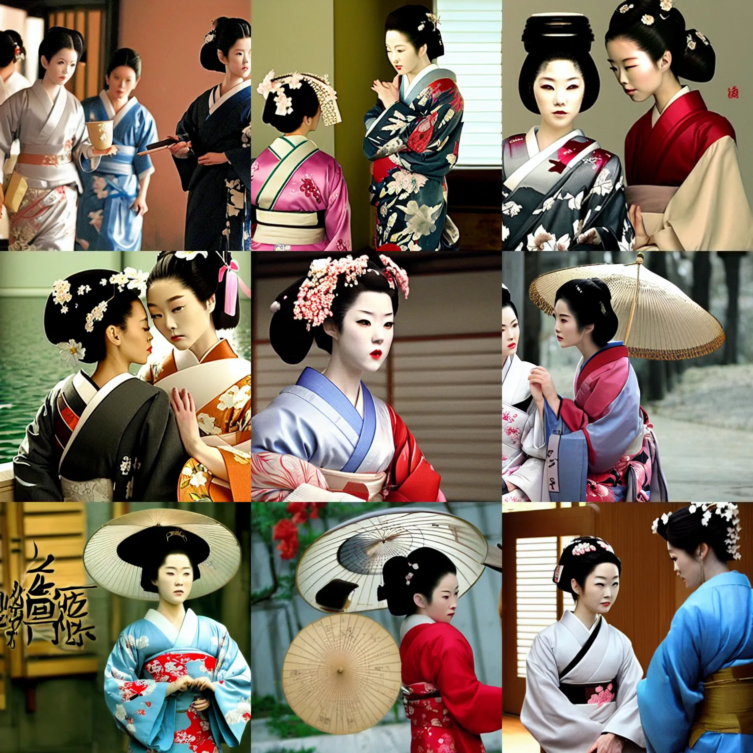 Prompt: a film still memoirs of a geisha ( 2 0 0 5 )