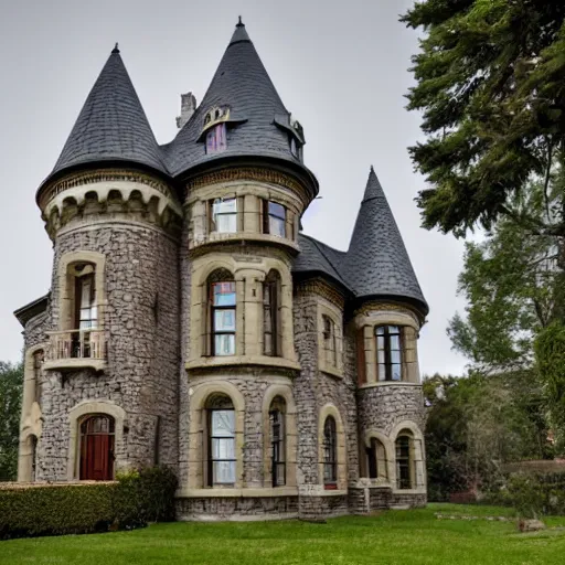 Image similar to House inspired by an ornate castle. Canon EF 28mm f/2.8 IS USM Wide Angle Lens.