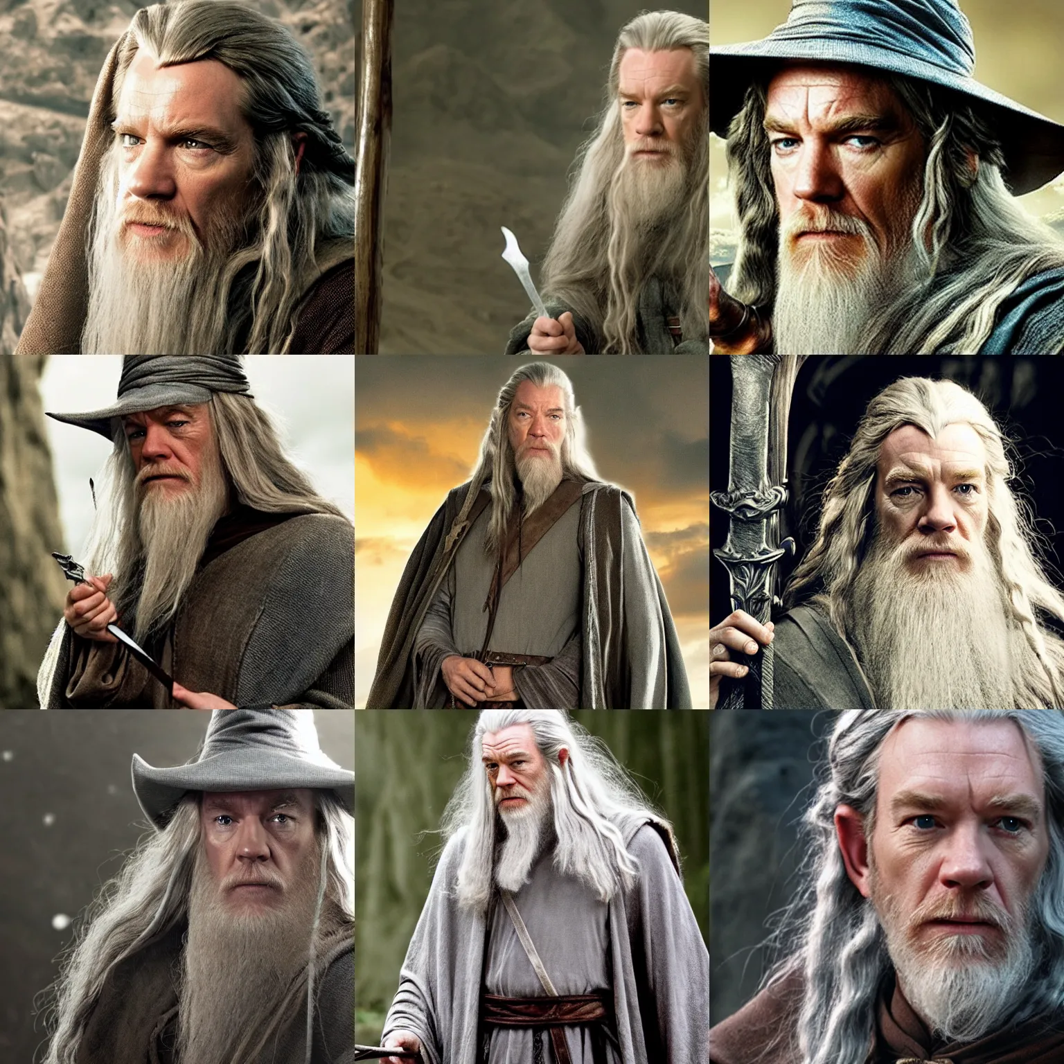 Prompt: Ewan McGregor as Gandalf the Grey