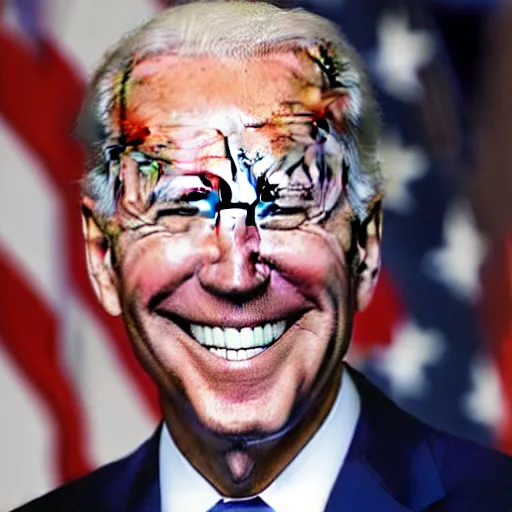 Image similar to joe biden smiling at the camera