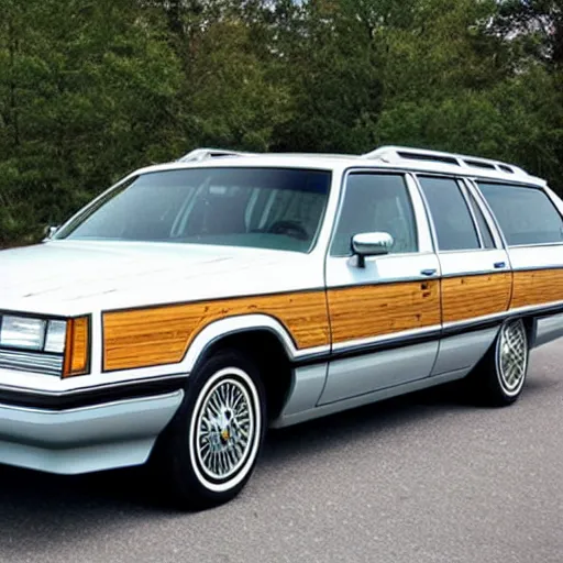 Image similar to a 1 9 8 9 mercury station wagon