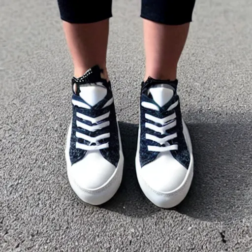 Prompt: photo of a sneaker in the shape of a cute cat