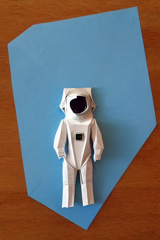 Image similar to origami astronaut