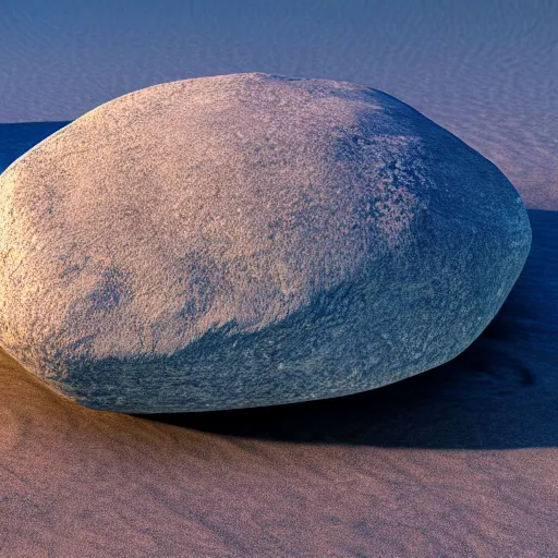 Prompt: a beautiful rock on the beach, octane render, raytracing, detailed, 8 k