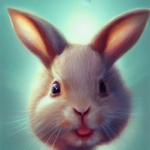 Prompt: happy and cute face of baby rabbit made by nebula space, face only, model shot, big eyes, pencil drawing, pastel, smooth, soft lights, magic by marc simonetti