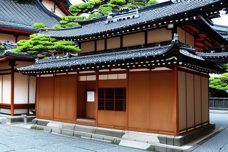 Image similar to Kawase Basui style, Kyoto in the Edo period