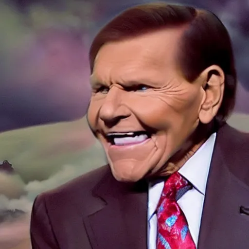 Image similar to kenneth copeland struck by lightning bold from the sky, fire around, open field