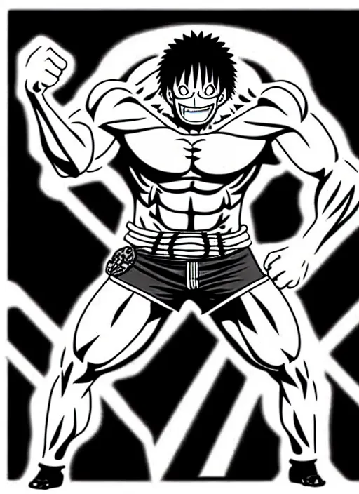 Image similar to dwayne johnson as origin character in one piece manga, sketch by eiichiro oda