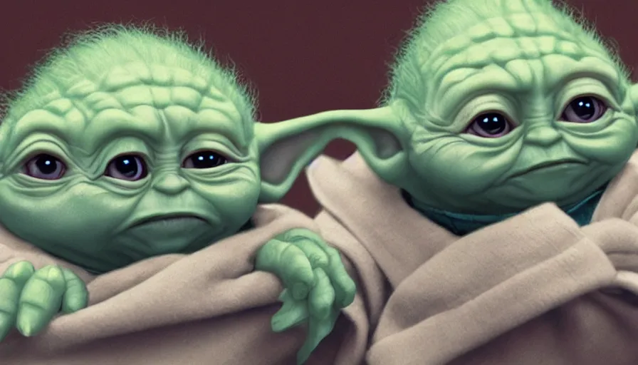 Prompt: Joe Biden is Baby Yoda, hyperdetailed, artstation, cgsociety, 8k