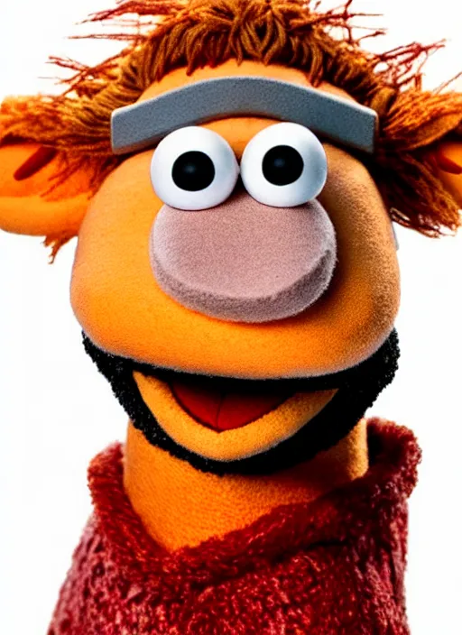 Image similar to studio portrait still of muppet!!!!! gordon freeman!!!!!! as a muppet muppet as a muppet, 8 k, studio lighting, key light,