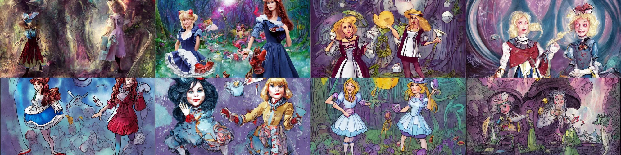 Prompt: Alice from Wonderland, scifi