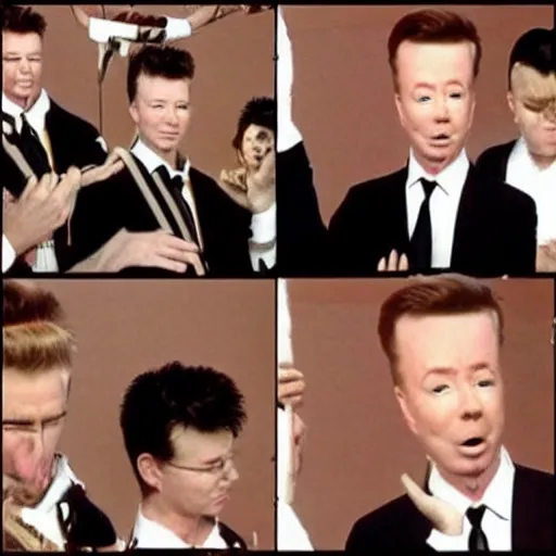 Rick astley rickroll meme, ultrarealistic, garden, Stable Diffusion