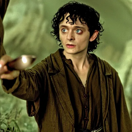 Image similar to johnny deep as frodo in lord of the rings