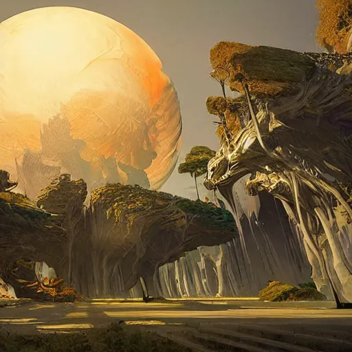 Image similar to cryengine render by android jones, syd mead, tim white and john stephens