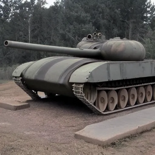 Prompt: a tank with a huge cannon
