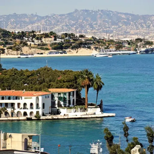 Image similar to Los Angeles villa viewed from the port of Marseilles