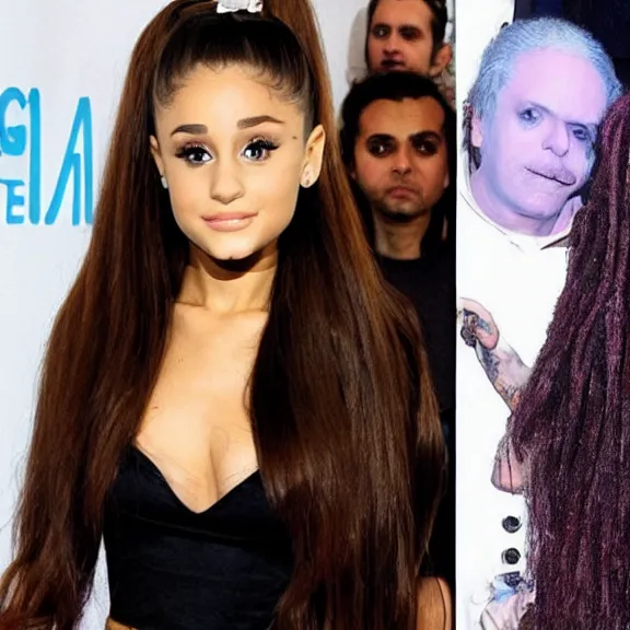 Image similar to ariana grande without makeup by tim burton