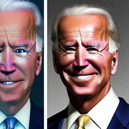 Image similar to joe biden on meth as seen in award winning animated pixar movie 4k octane render