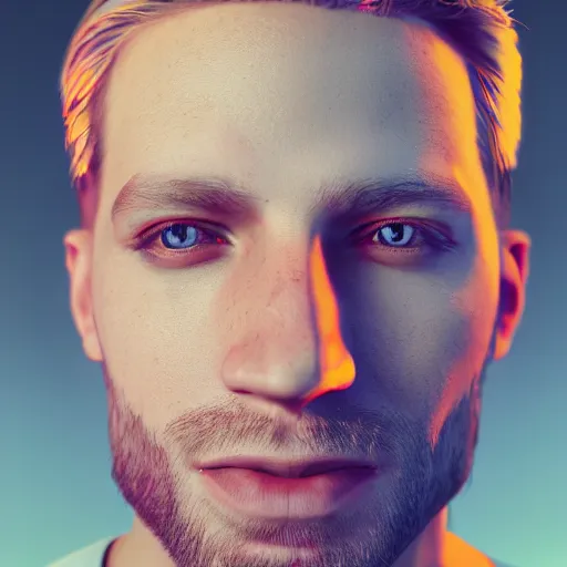 Prompt: a photorealistic of james zabiela dj portrait colorful refractive octane render, 4K, dynamic light