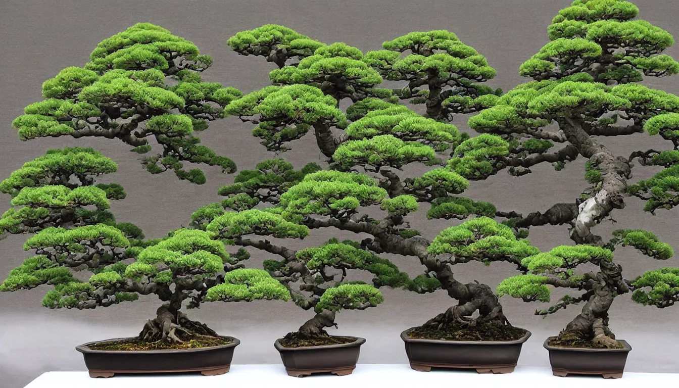Prompt: bonsai hokusai