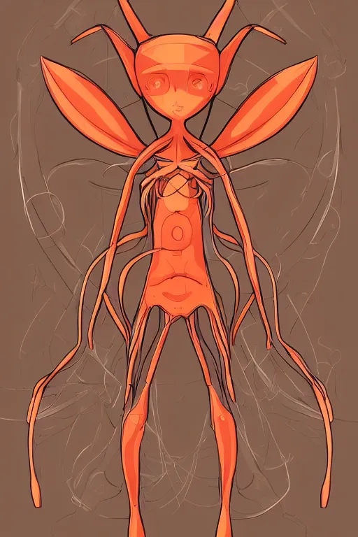 Prompt: carrot humanoid, symmetrical, highly detailed, digital art, sharp focus, trending on art station, anime art style