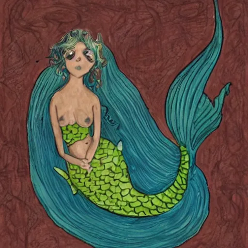 Image similar to a mermaid