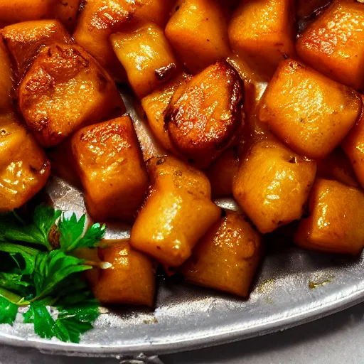 Prompt: professional closeup food photography of a frozen dinner meal, stunning, 4 k