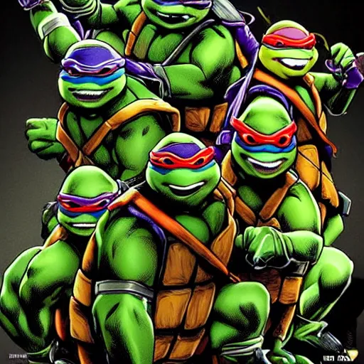 Prompt: Oh My God Tmnt Tmnt2012 Teenage Mutant Ninja Turtles Tmnt Human Teenage Ninja Turtles