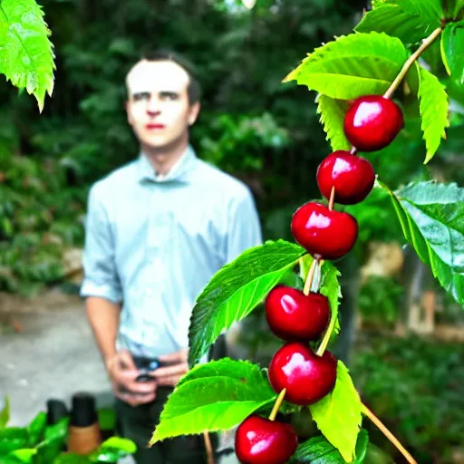 Image similar to Cherry man, makeup