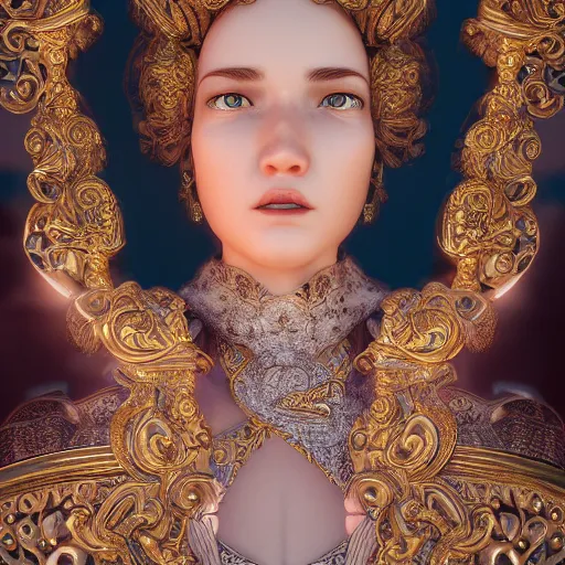 Prompt: portrait of wonderful princess, crying, ornate and intricate, jaw dropping, dynamic lighting, intricate and detailed, 4 k octane render