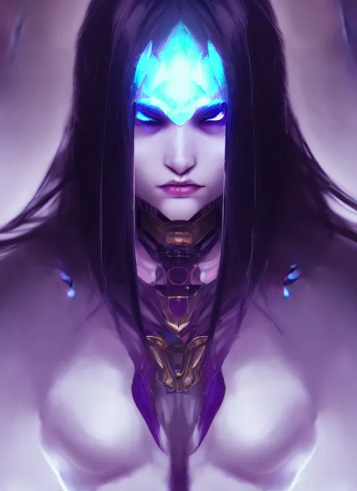 Prompt: dark sorceress fullbody pose, beautiful face, highly detailed, ghost in the shell style, artstation, soft light, sharp focus, illustration, character design, concept art