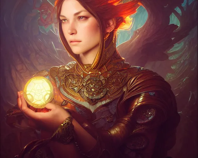 Image similar to photography of terry oakes, deep focus, d & d, fantasy, intricate, elegant, highly detailed, digital painting, artstation, concept art, matte, sharp focus, illustration, hearthstone, art by artgerm and greg rutkowski and alphonse mucha