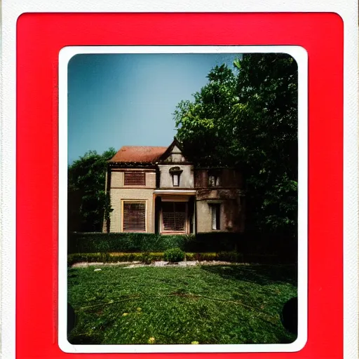 Prompt: overgrown villa koopman fullframe wes anderson polaroid ultra realistic