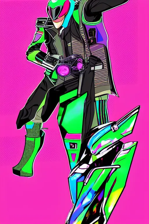 Image similar to random kamen rider. gta vice city style art, pop art, aesthetic art, 8 k, stylish, elegant asymmetrical, digital art, concept art, no duplicate image, smooth, beautiful, details, sharp focus, illustration, intricate, art by albertov and mimmo rottela, pixels art by paul robertson