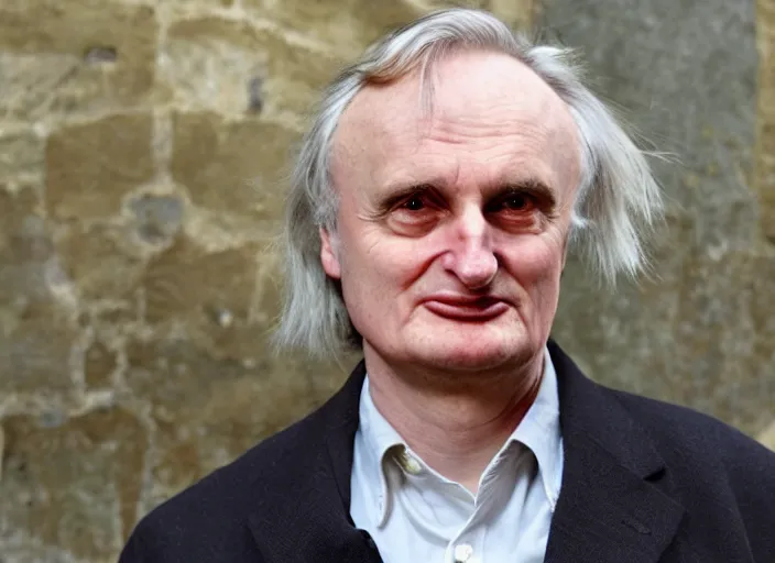 Image similar to richard dawkins on gta cover design, game art