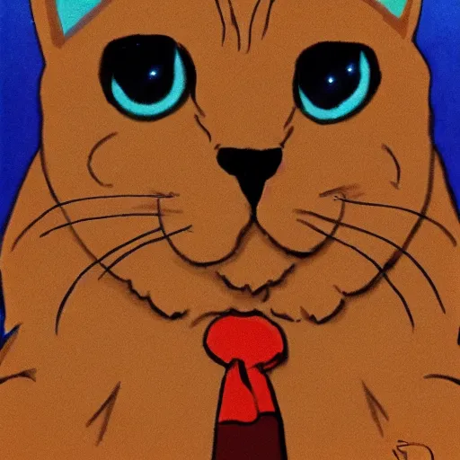 Prompt: cat in the style of scooby doo