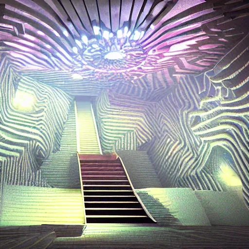 Prompt: the grand entrance to the endless maze, art by kotaro chiba, volumetric lighting, high contrast