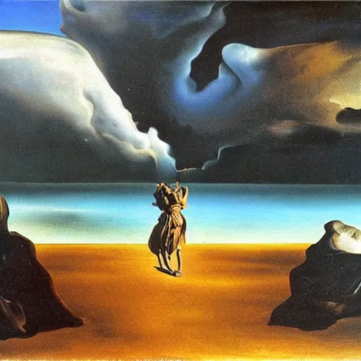 Image similar to storm is coming, i have regrets, by salvador dali