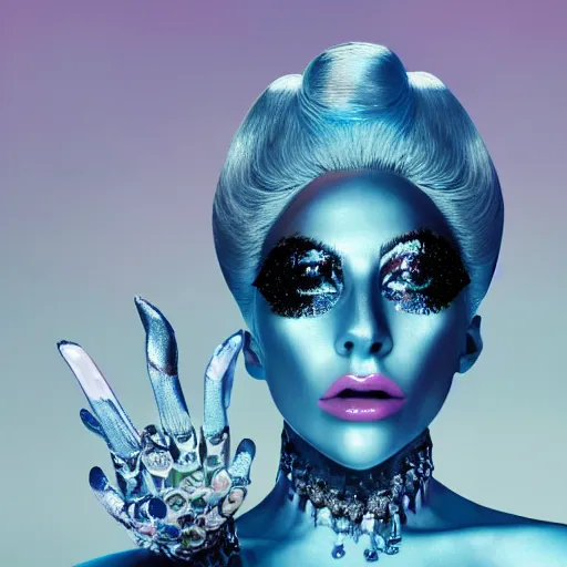Prompt: lady gaga artpop act 2 album cover shot by nick knight, canon, highly realistic. high resolution. highly detailed. dramatic. 8 k. 4 k.