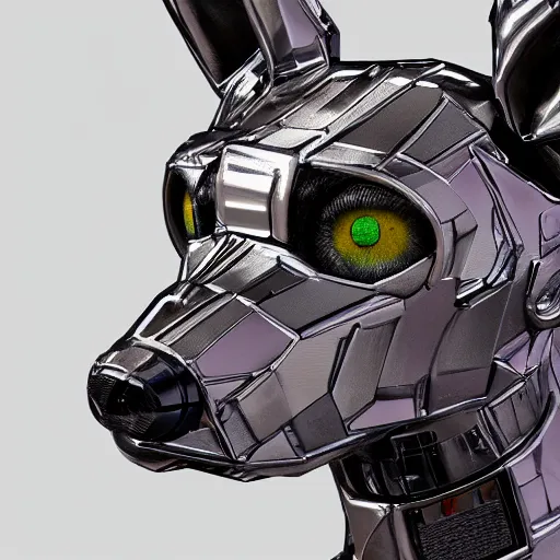 Prompt: cyborg dog, very detailed, detailed face, 4k